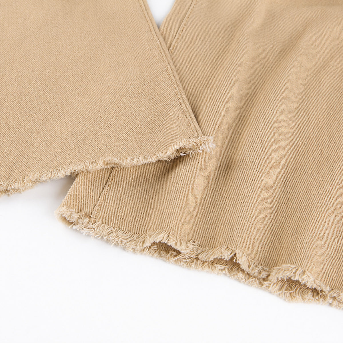Women's High Waist Flared Jeans with Frayed Hem