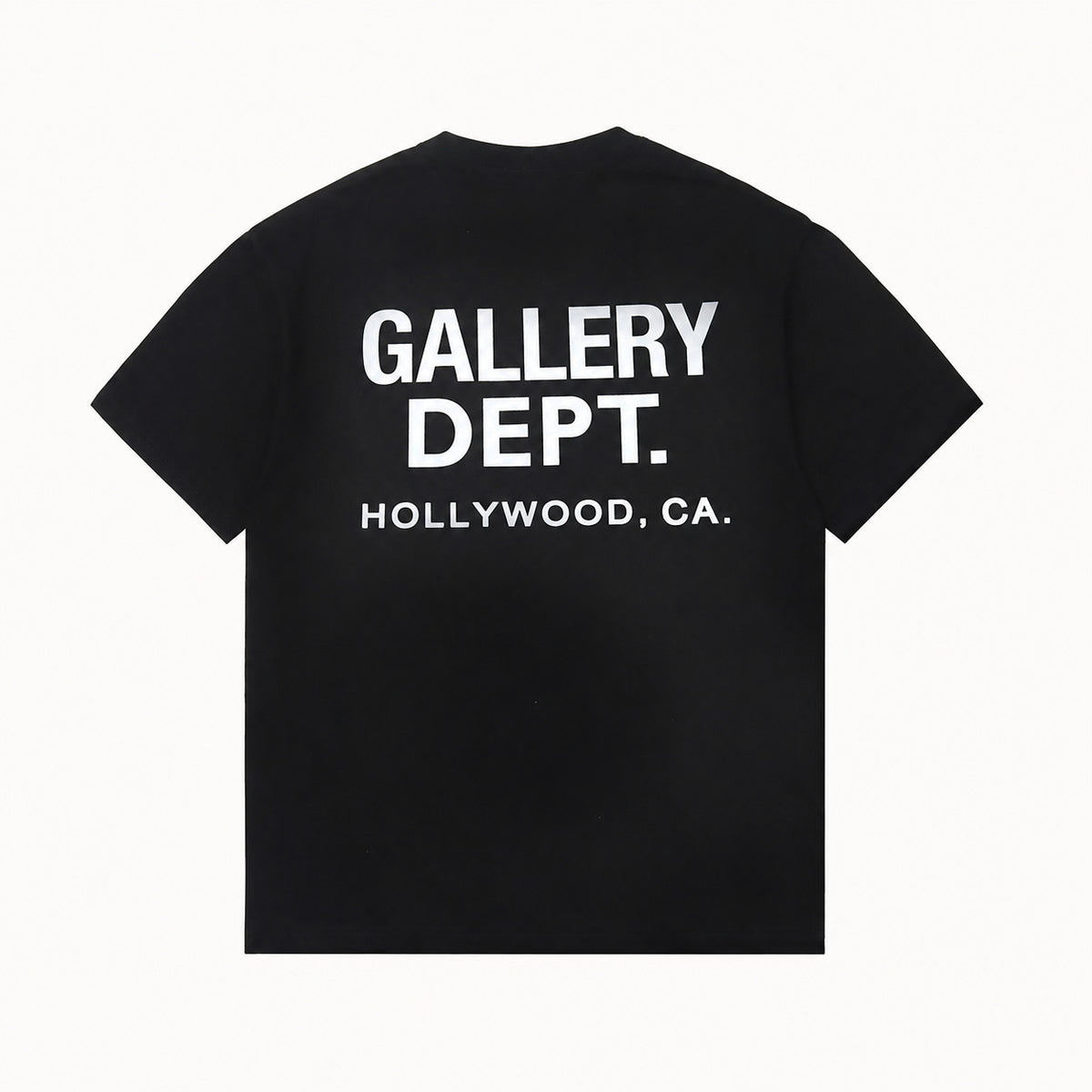 Men's Relaxed Fit Crew Neck T Shirt with Back Graphic Lettering