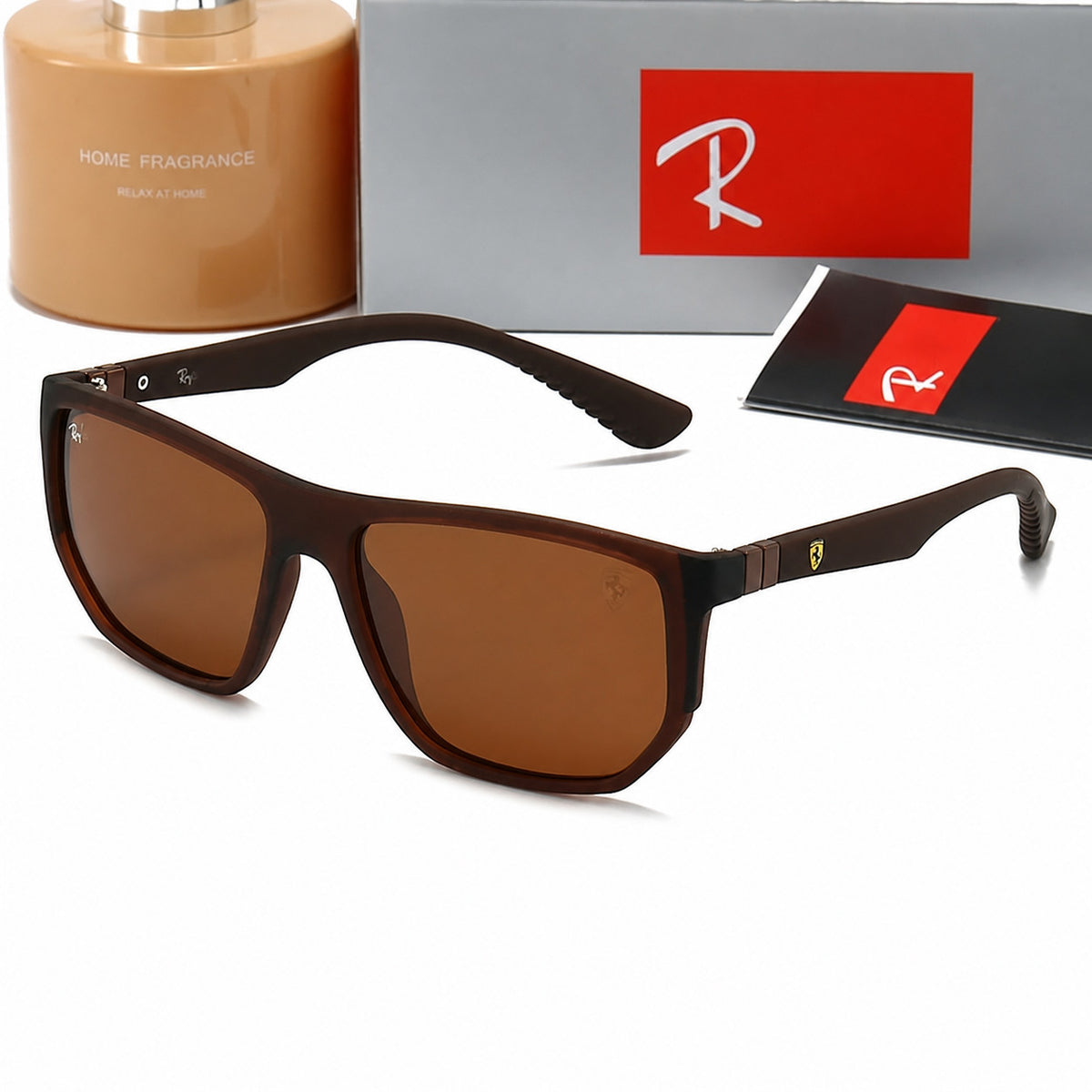 Square Full Frame Polarized Sunglasses with UV400 Protection
