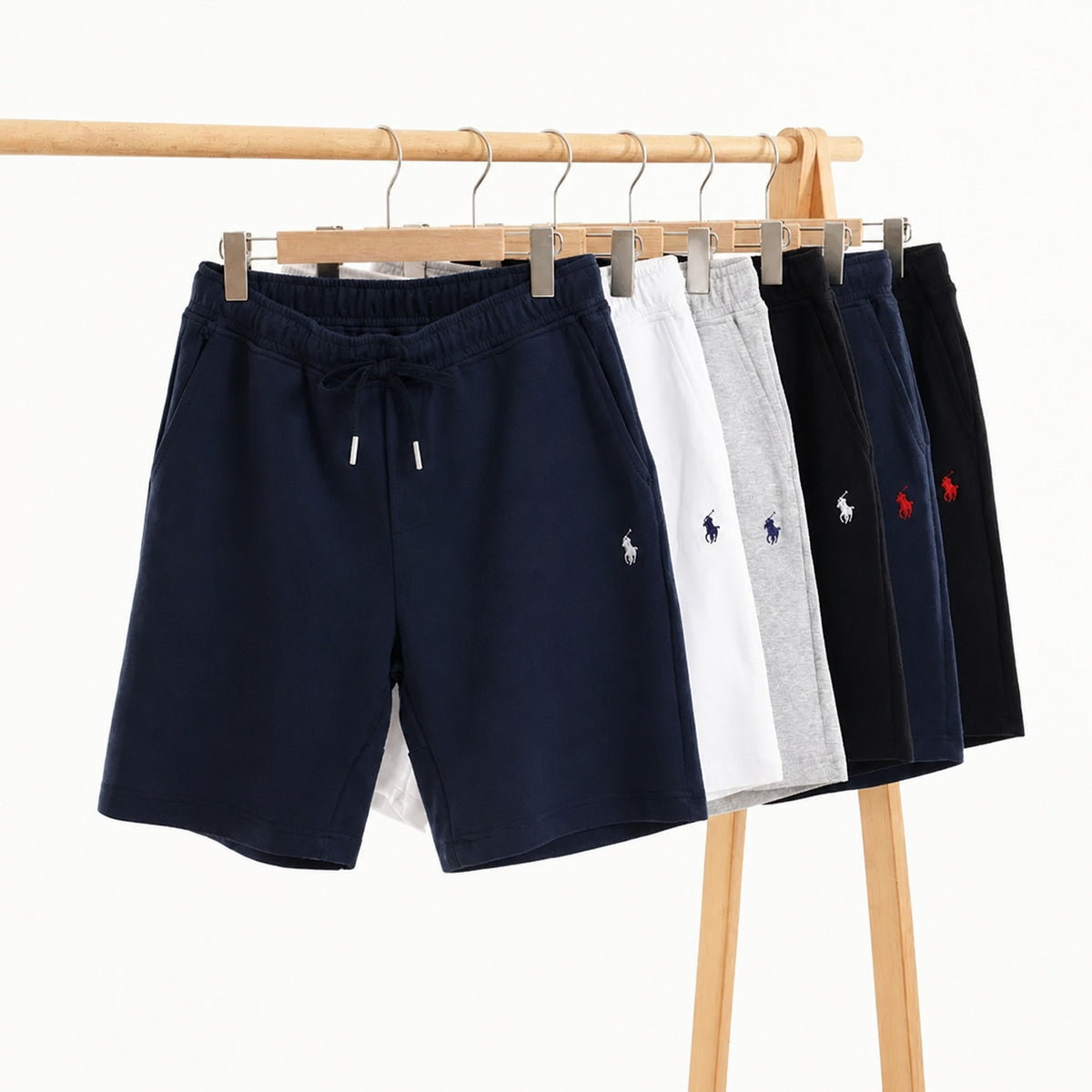 Drawstring Athletic Shorts with Side Pockets