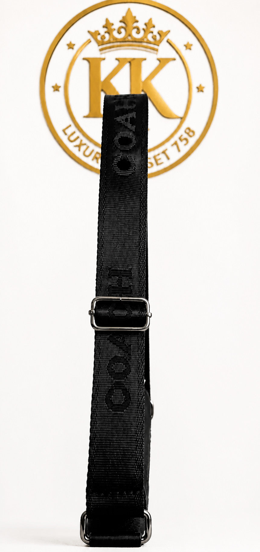 Repeating Pattern Crossbody Bag with Flap Closure and Adjustable Strap