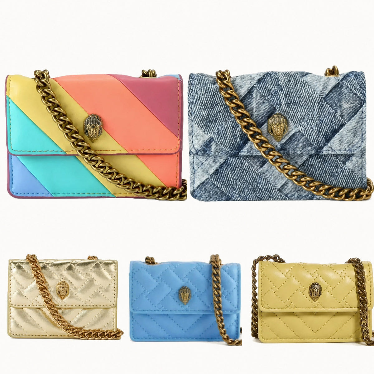 Mini Quilted Flap Crossbody Bag with Chain Strap