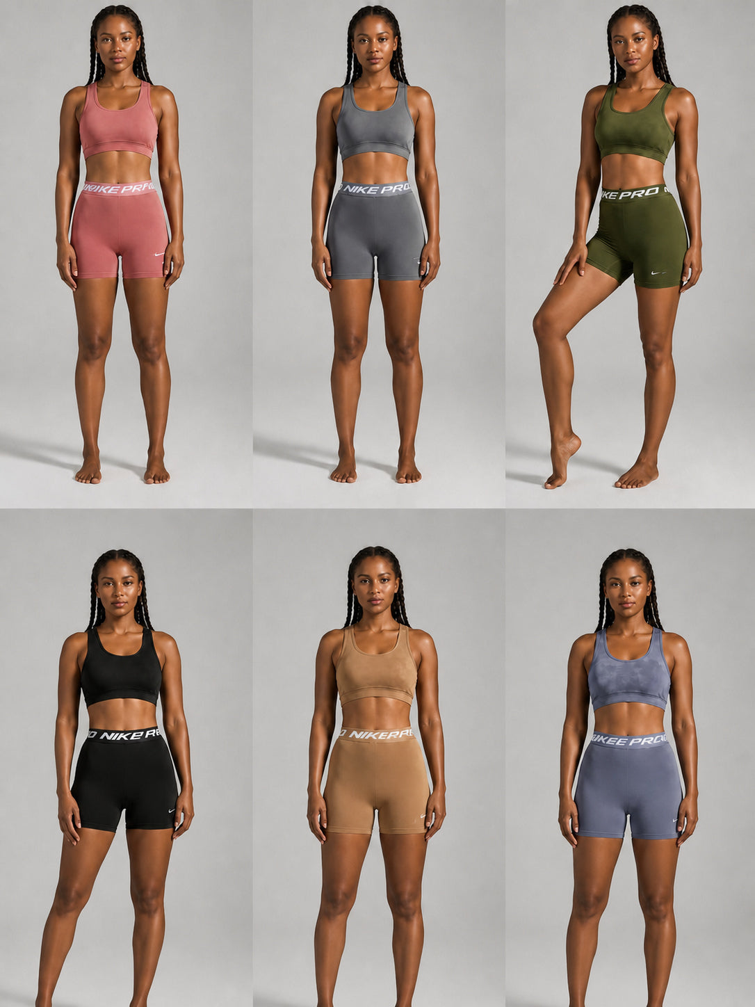Women's High Waist Fitted Training Biker Shorts with Wide Elastic Waistband