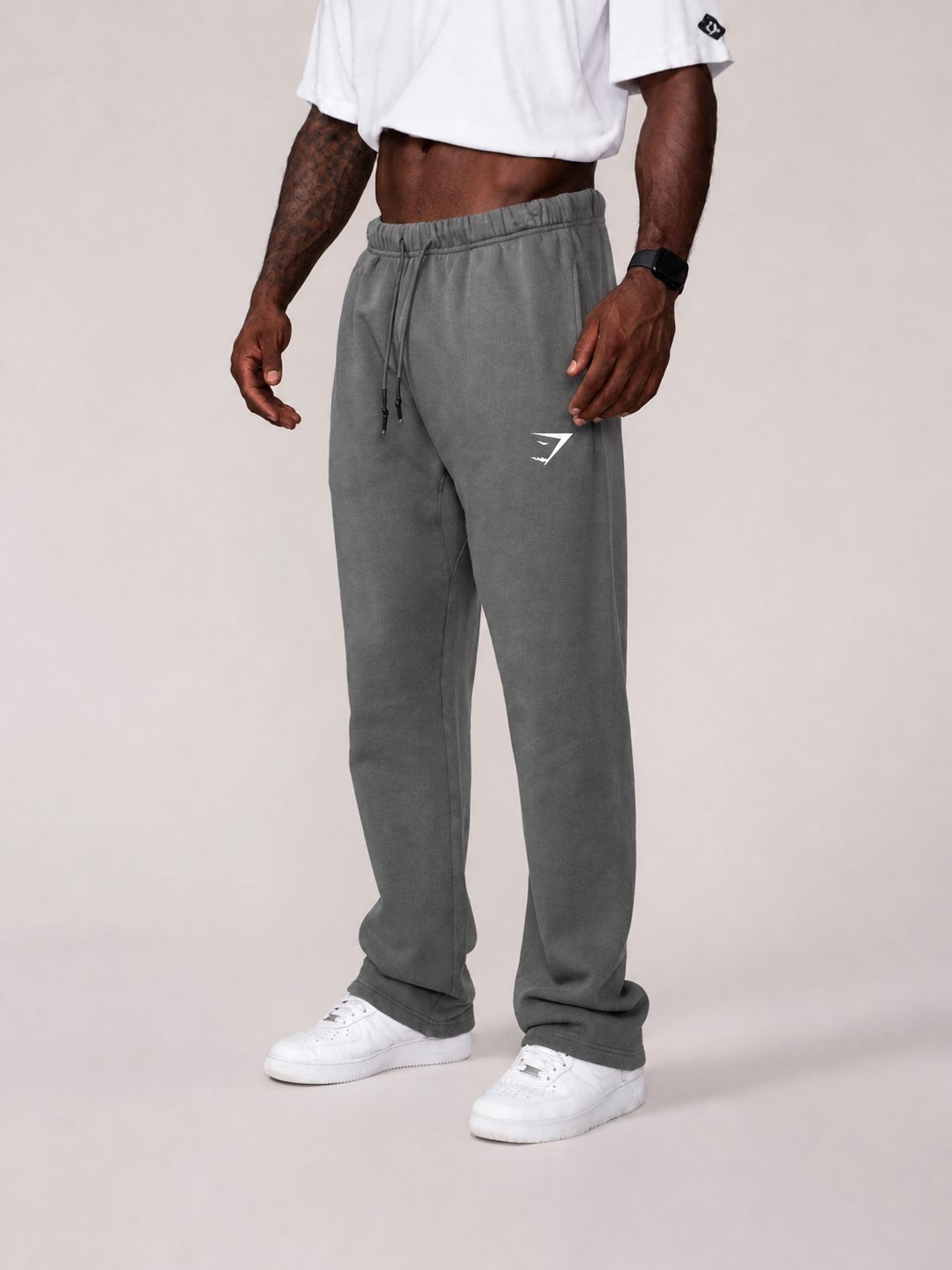 Men's Straight Leg Jogger Sweatpants with Drawstring Waist