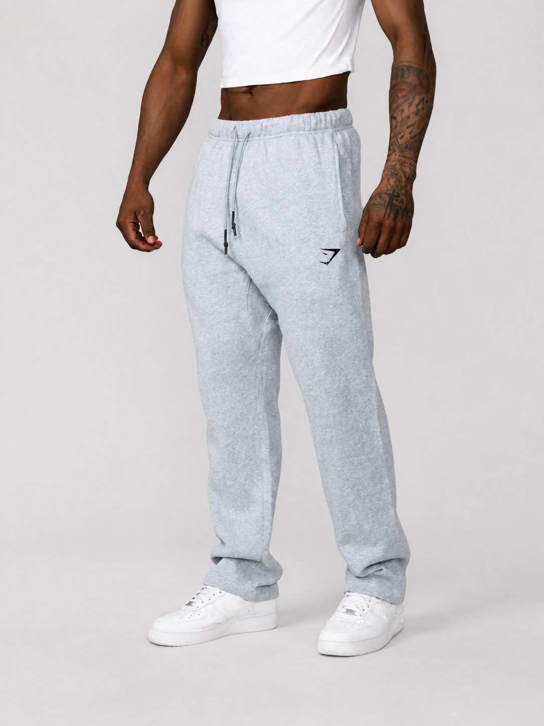 Men's Straight Leg Jogger Sweatpants with Drawstring Waist