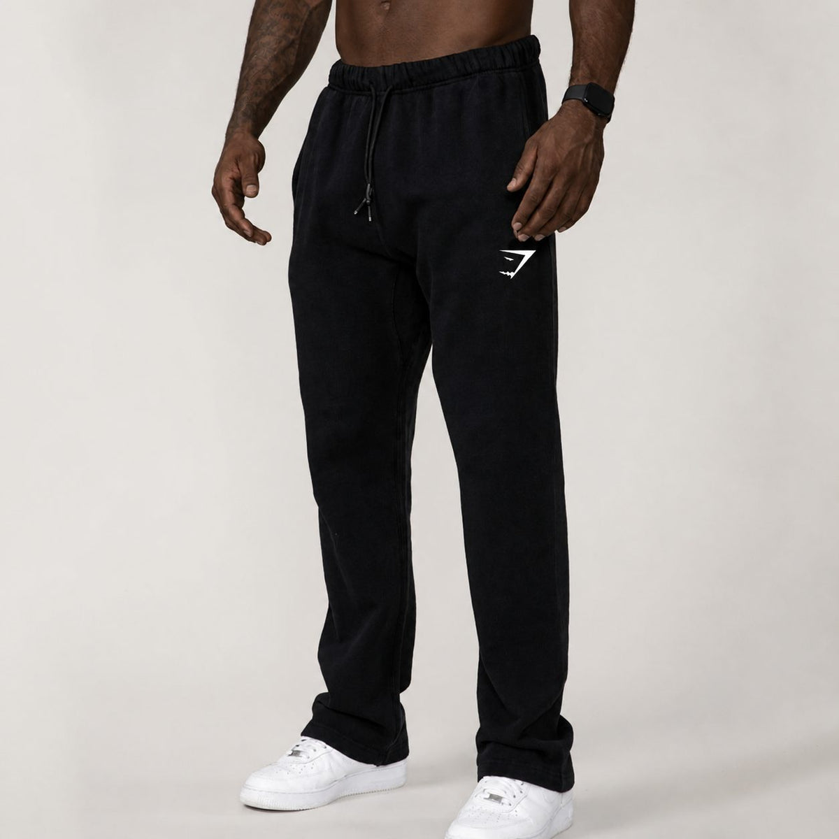Men's Straight Leg Jogger Sweatpants with Drawstring Waist