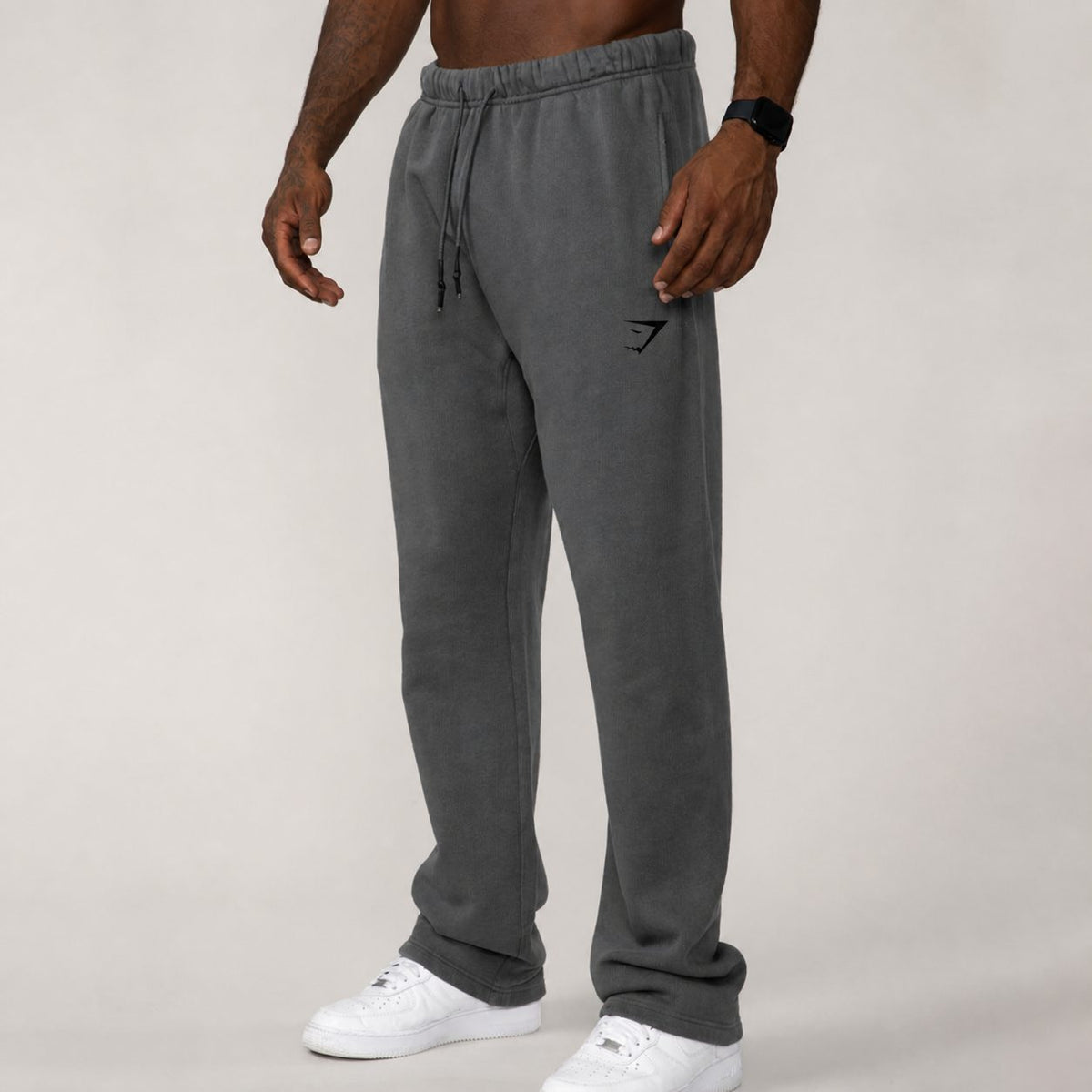 Men's Straight Leg Jogger Sweatpants with Drawstring Waist