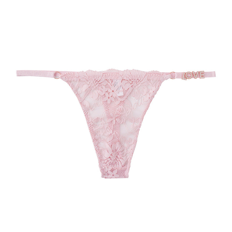 Sexy Lace Mesh Womens Seamless Thong Bottoms