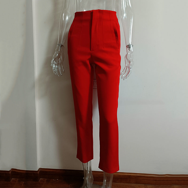 Lux Pleated High Waist Trousers Everyday Chic
