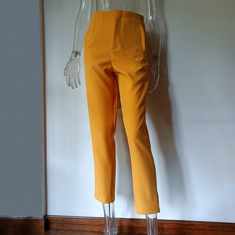 Lux Pleated High Waist Trousers Everyday Chic