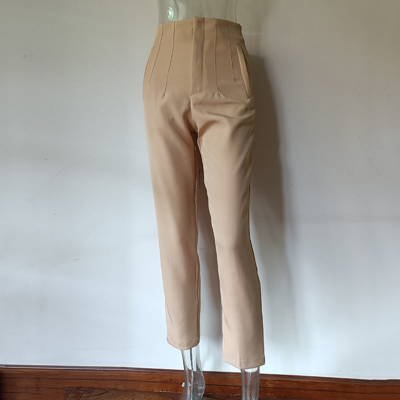 Lux Pleated High Waist Trousers Everyday Chic