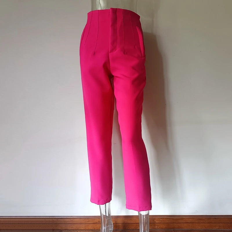Lux Pleated High Waist Trousers Everyday Chic