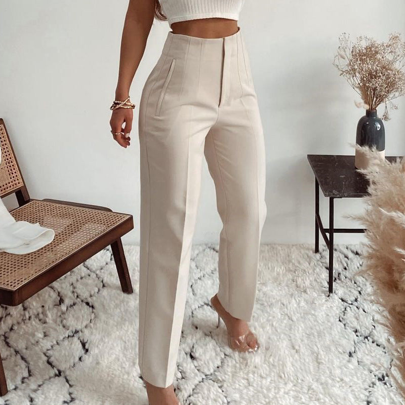 Lux Pleated High Waist Trousers Everyday Chic