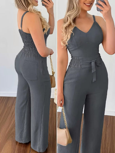 Timeless Prestige Camisole And Straight Pants Set For Women Sophisticated Everyday Ensemble