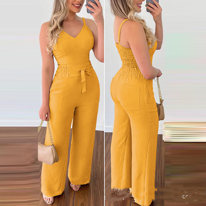 Timeless Prestige Camisole And Straight Pants Set For Women Sophisticated Everyday Ensemble
