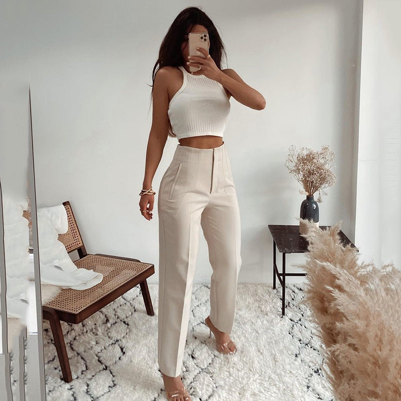 Lux Pleated High Waist Trousers Everyday Chic