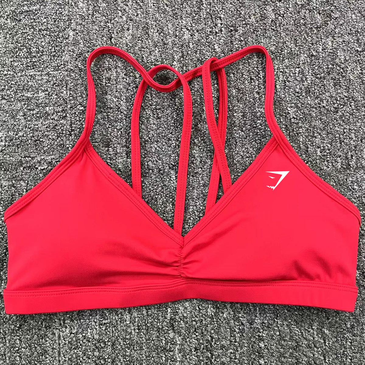 Women's Scoop Neck Sports Bra with Thin Straps