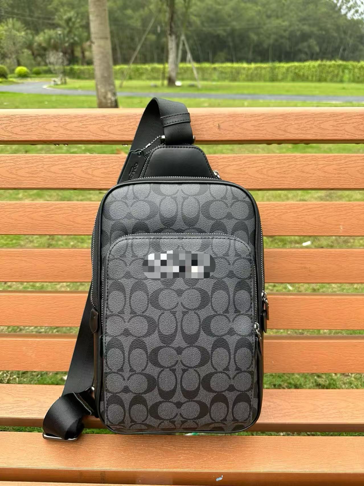 High quality chest bag men's casual shoulder bag crossbody bag small backpack cross-backpack chest bag cowhide large capacity men's bag