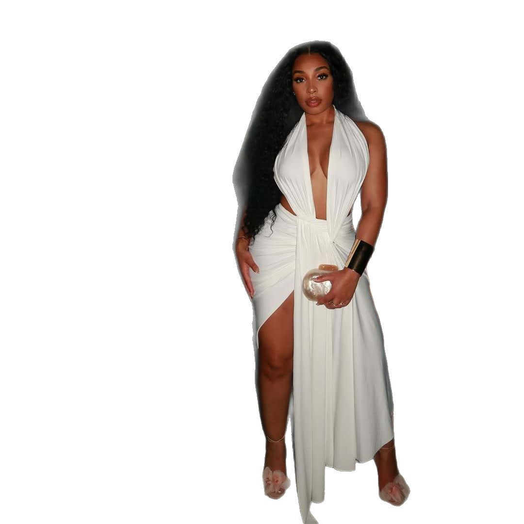 Sculpted Halter Bodycon Dress