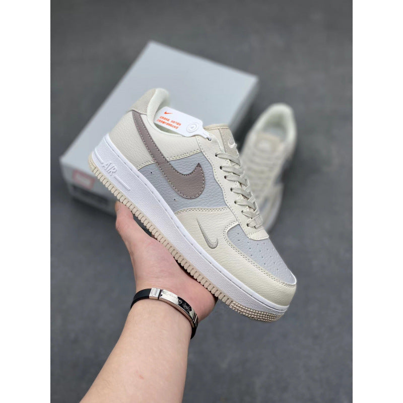 Putian High Quality AF1 Air Force One Valentine's Day White Hook Male and Female Couple Campus Versatile Heightened Athletic Board Shoes