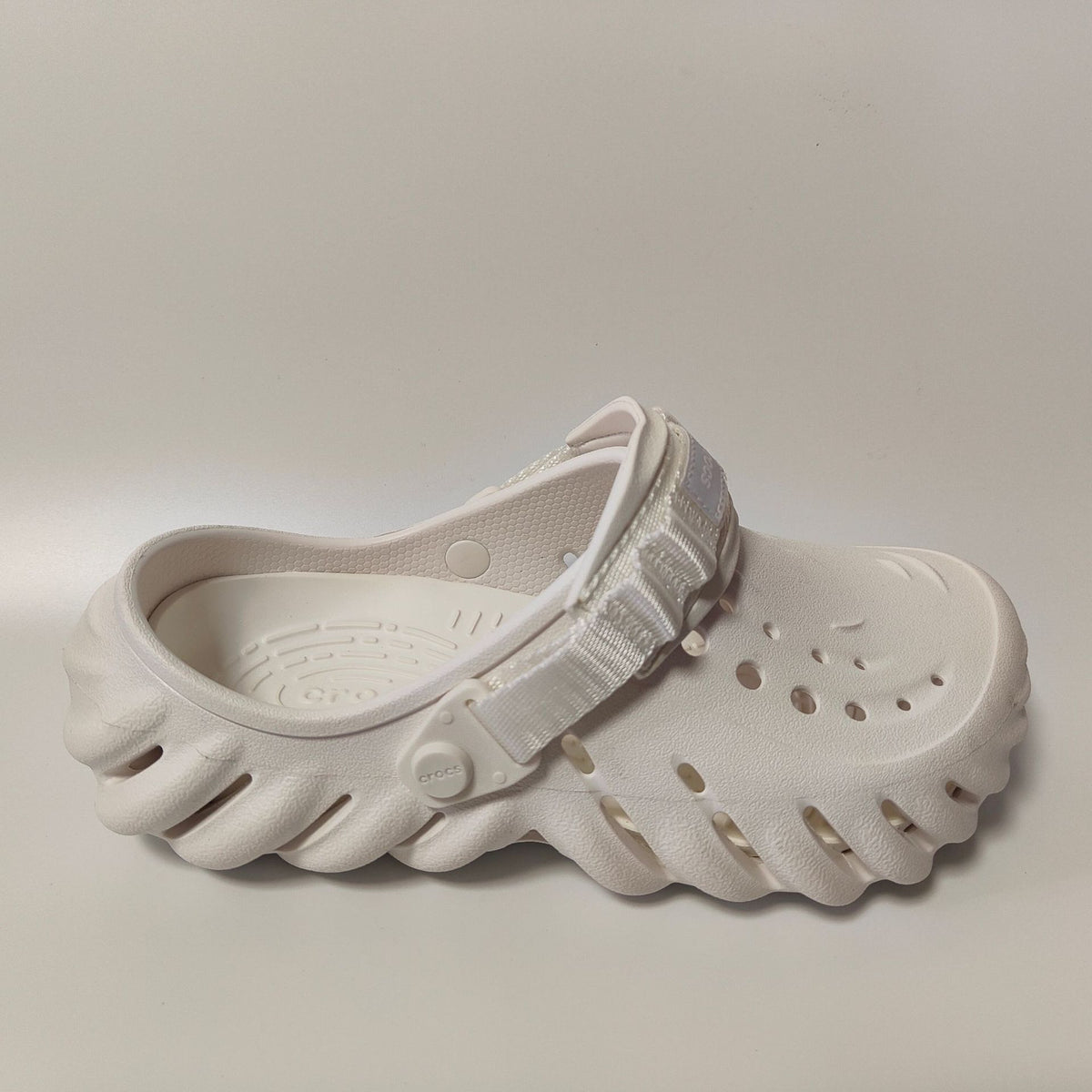 Perforated Clog Sandals with Adjustable Heel Strap