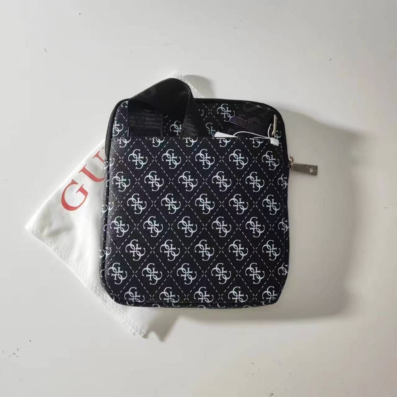 Premium Logo Print Men's Crossbody Shoulder Bag