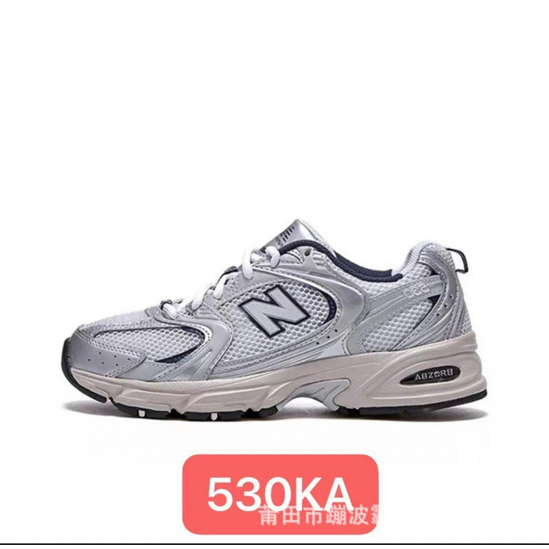 Men's Mesh Lace-Up Running Shoes with Chunky Sole