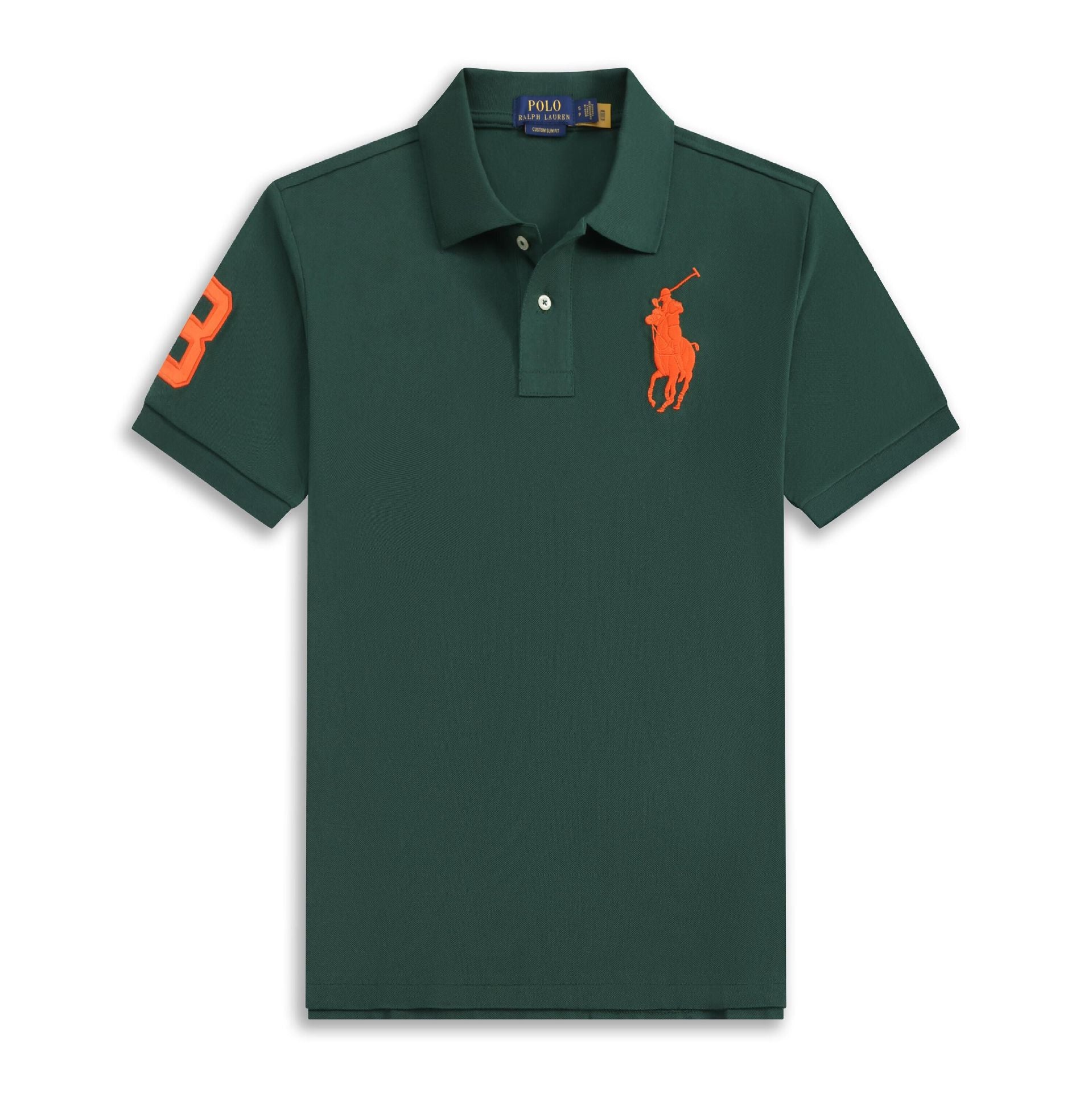 Embroidered Crest Polo Shirt With Short Sleeves