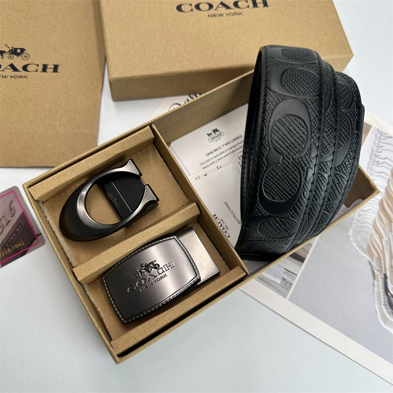 Premium Men's Interchangeable Belt Gift Set
