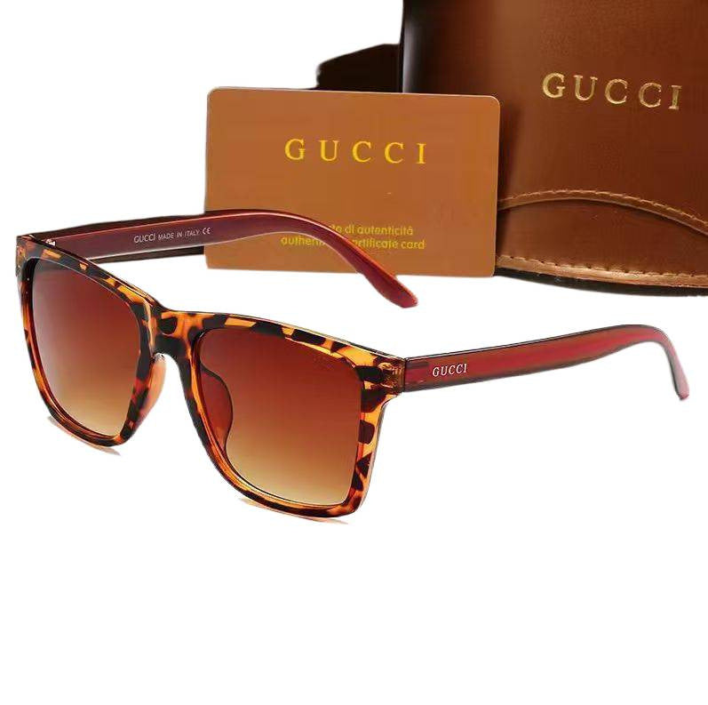 Square Full Rim Sunglasses with Protective Case