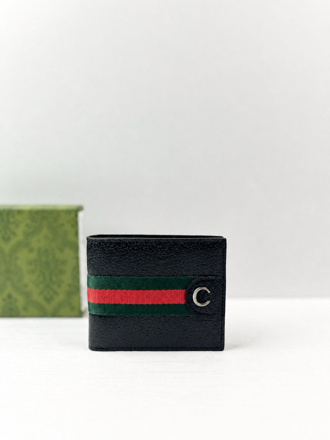 Bifold Wallet with Multiple Card Slots, Cash Compartment, and Contrast Stripe