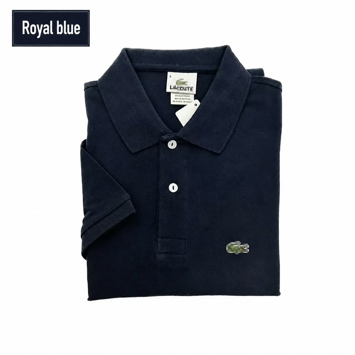 Men's Short Sleeve Polo Shirt with Button Placket