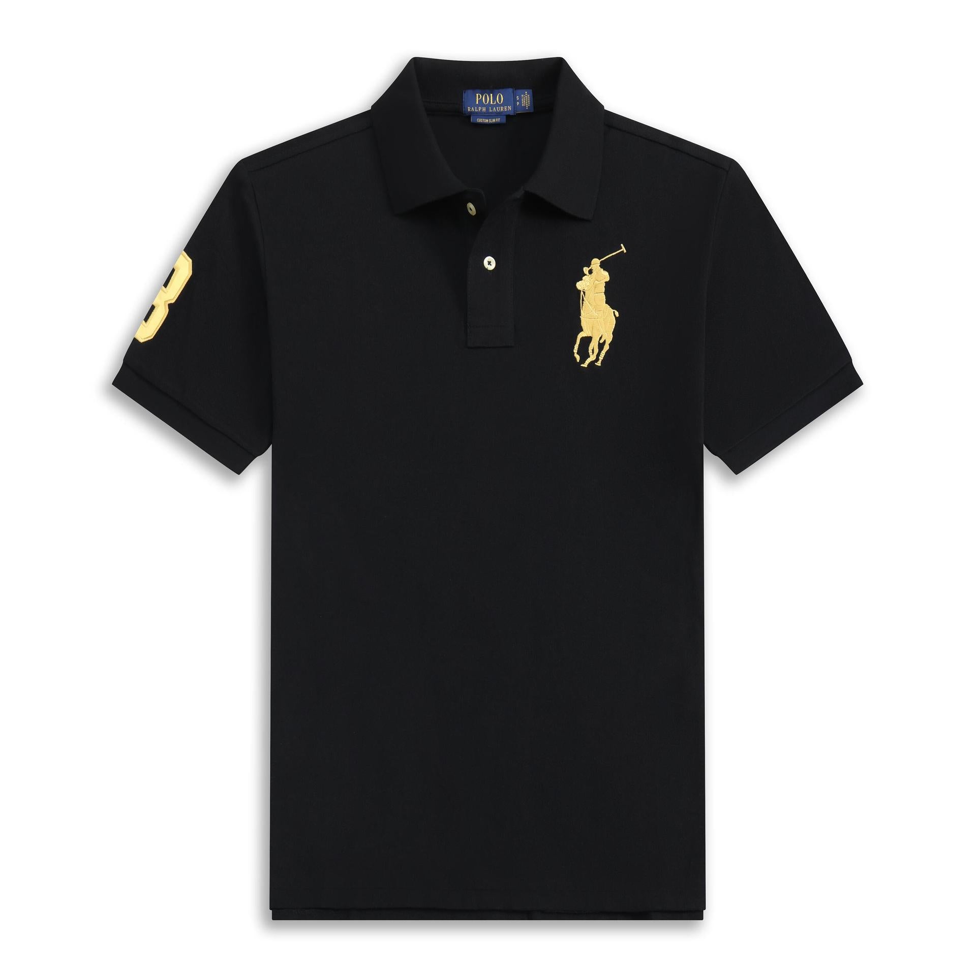 Embroidered Crest Polo Shirt With Short Sleeves