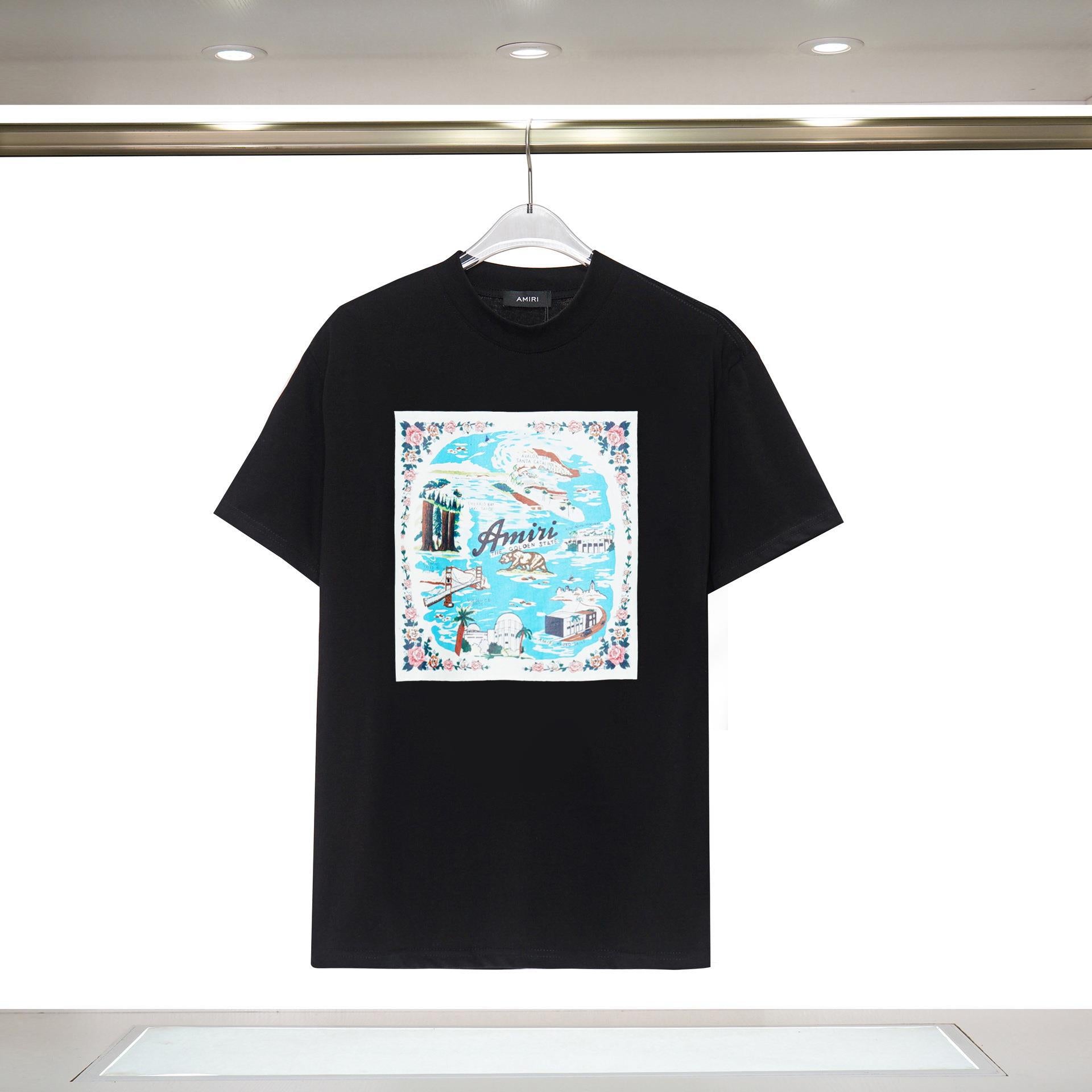 Monogram Logo Front Back Crewneck Tee