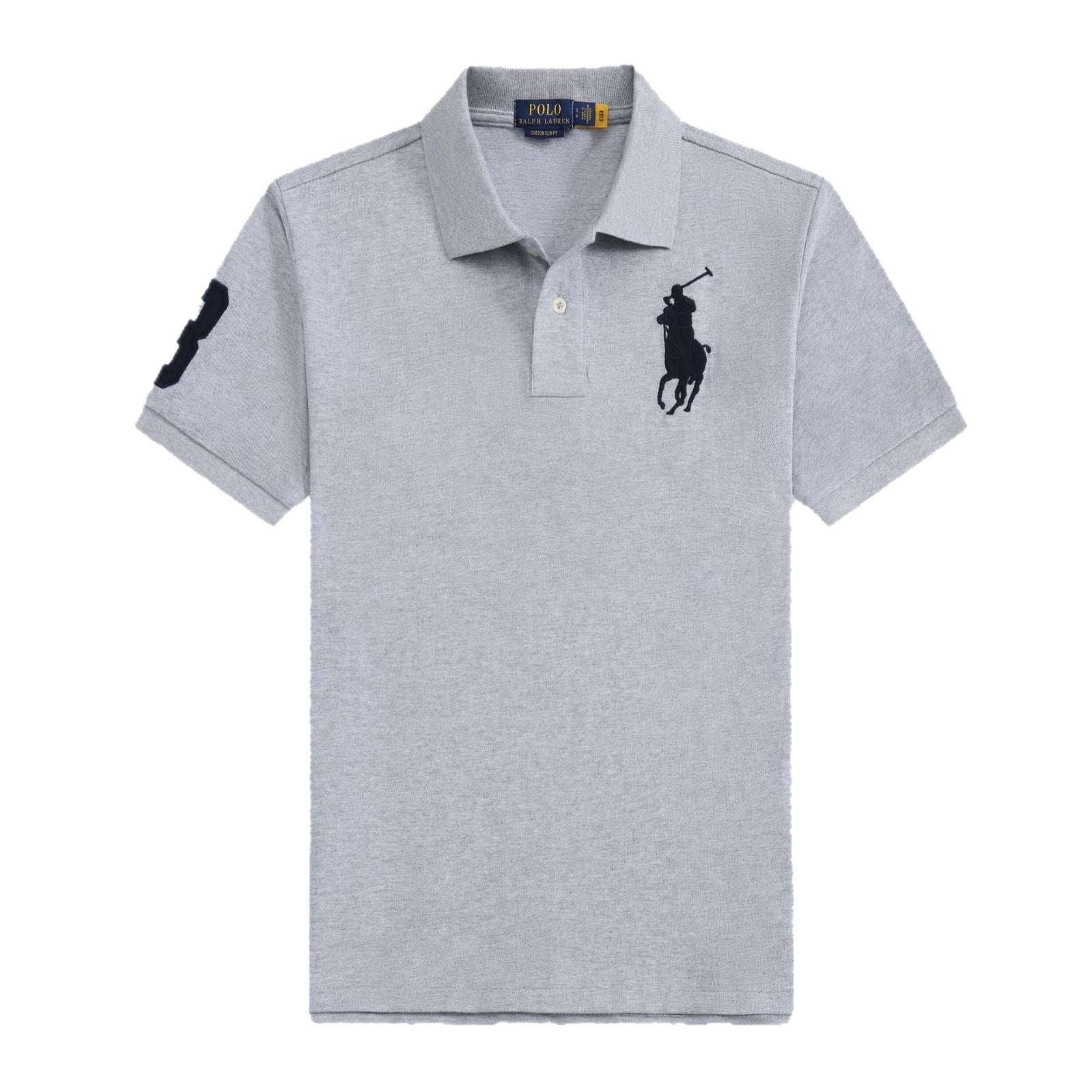 Embroidered Crest Polo Shirt With Short Sleeves