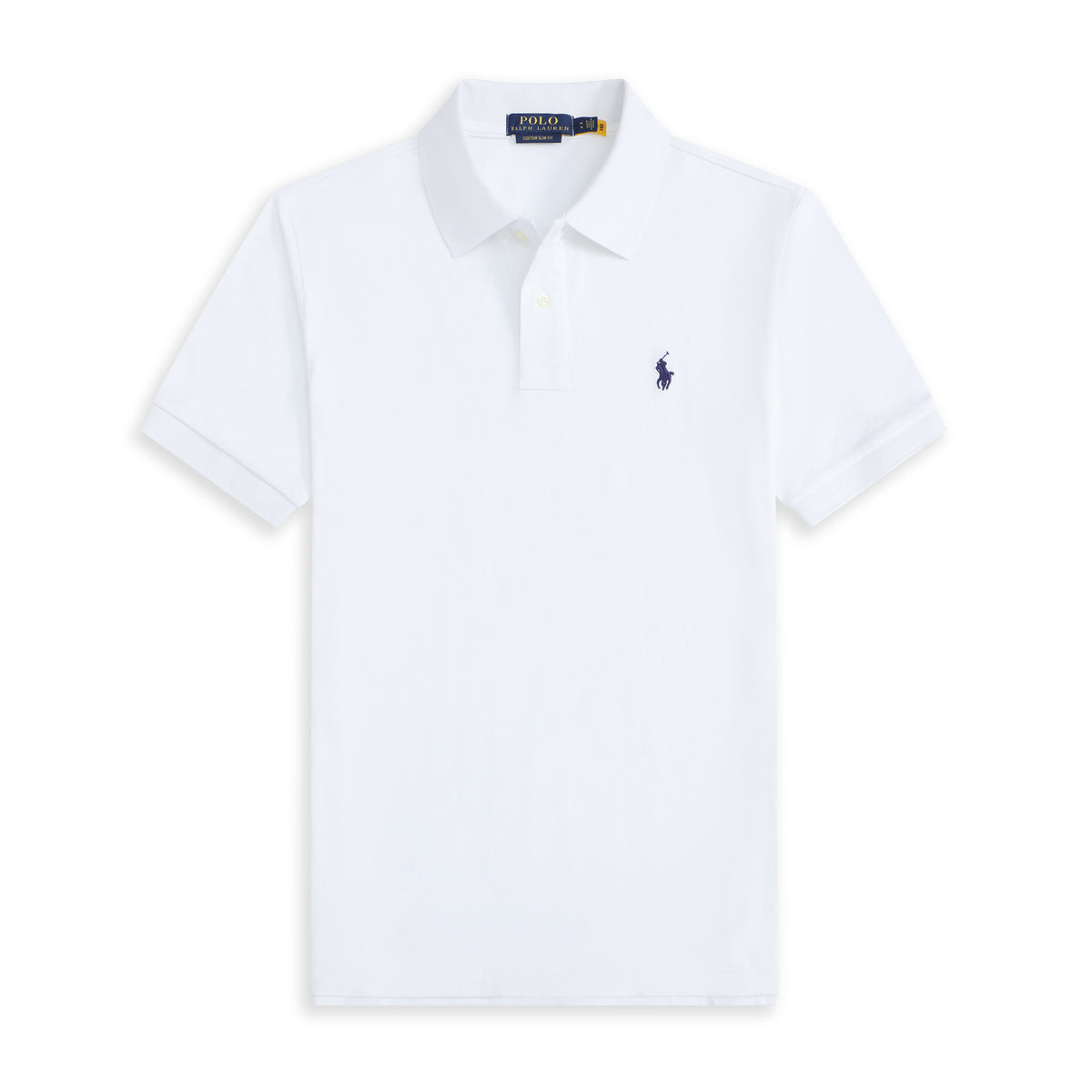 Men's Short Sleeve Polo Shirt with Ribbed Collar and Three-Button Placket