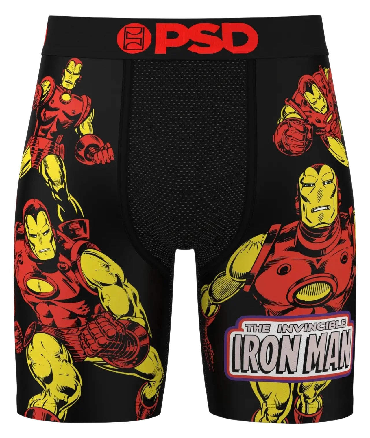 PSD American Men's  Cartoon Print Sports Quick Dry Running Fitness Boxer Shorts Swim Trunks Boys Trend