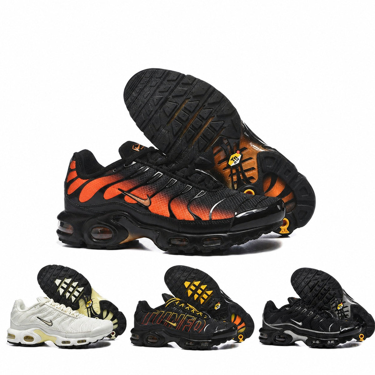 Men's Air-Cushioned Lace-Up Running Shoes
