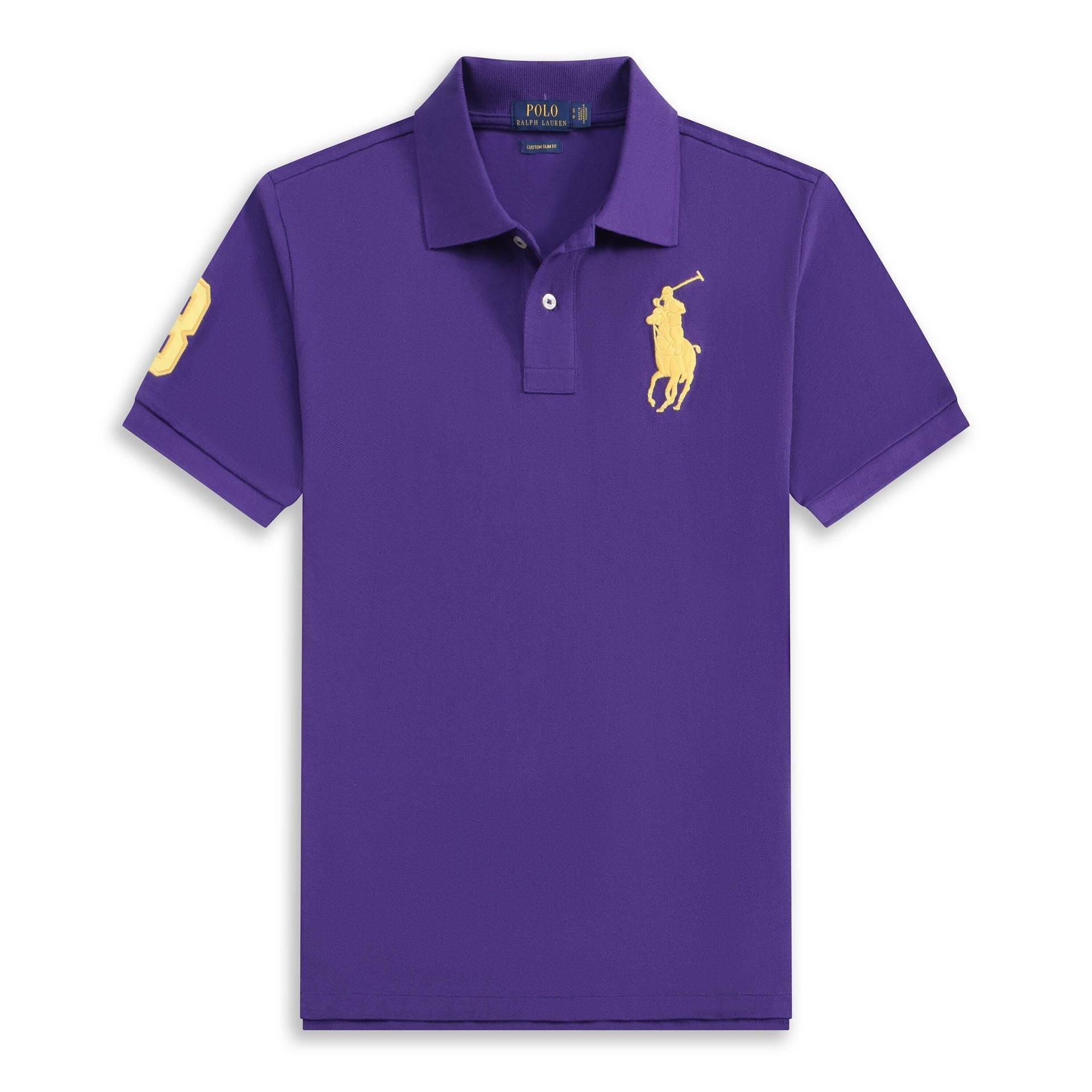 Embroidered Crest Polo Shirt With Short Sleeves