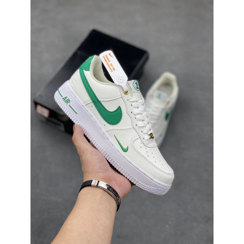 Putian High Quality AF1 Air Force One Valentine's Day White Hook Male and Female Couple Campus Versatile Heightened Athletic Board Shoes