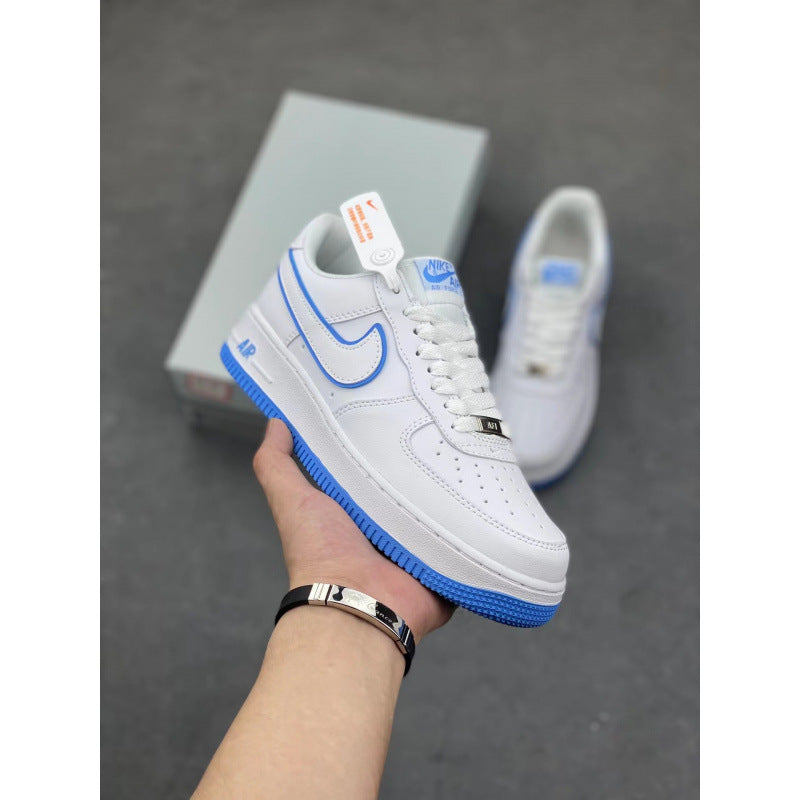 Putian High Quality AF1 Air Force One Valentine's Day White Hook Male and Female Couple Campus Versatile Heightened Athletic Board Shoes