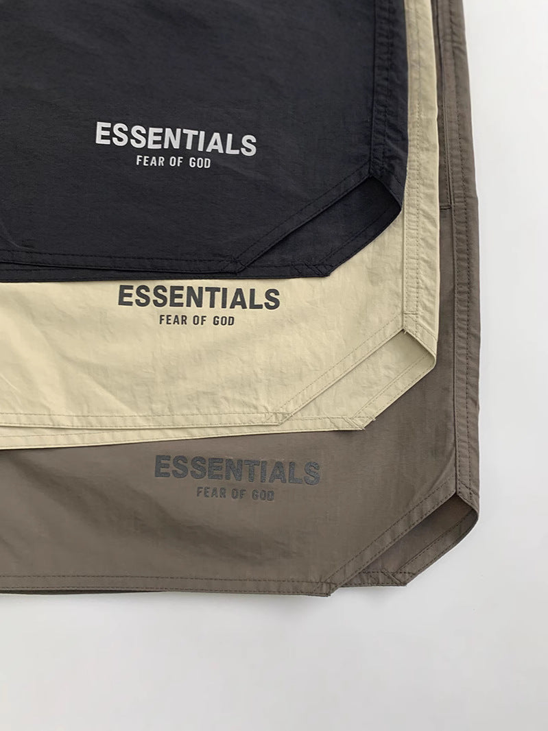 Relaxed-Fit Drawstring Shorts with Elastic Waist