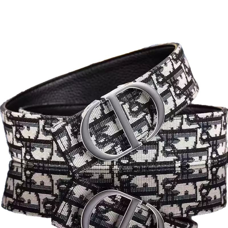 Figure Eight Buckle Belt For Men Premium Interlocking Ring Belt With Sleek Craftsmanship