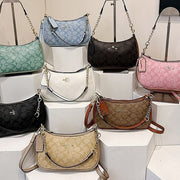 Armpit Bag Crossbody for Women in Foreign Style with Vintage Print Compact Shoulder Bag for Everyday Chic