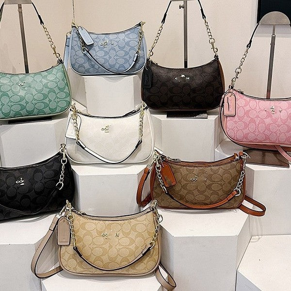 Armpit Bag Bag Women's Foreign Style Handbag Vintage Print Crossbody Bag Contrast Shoulder Bag