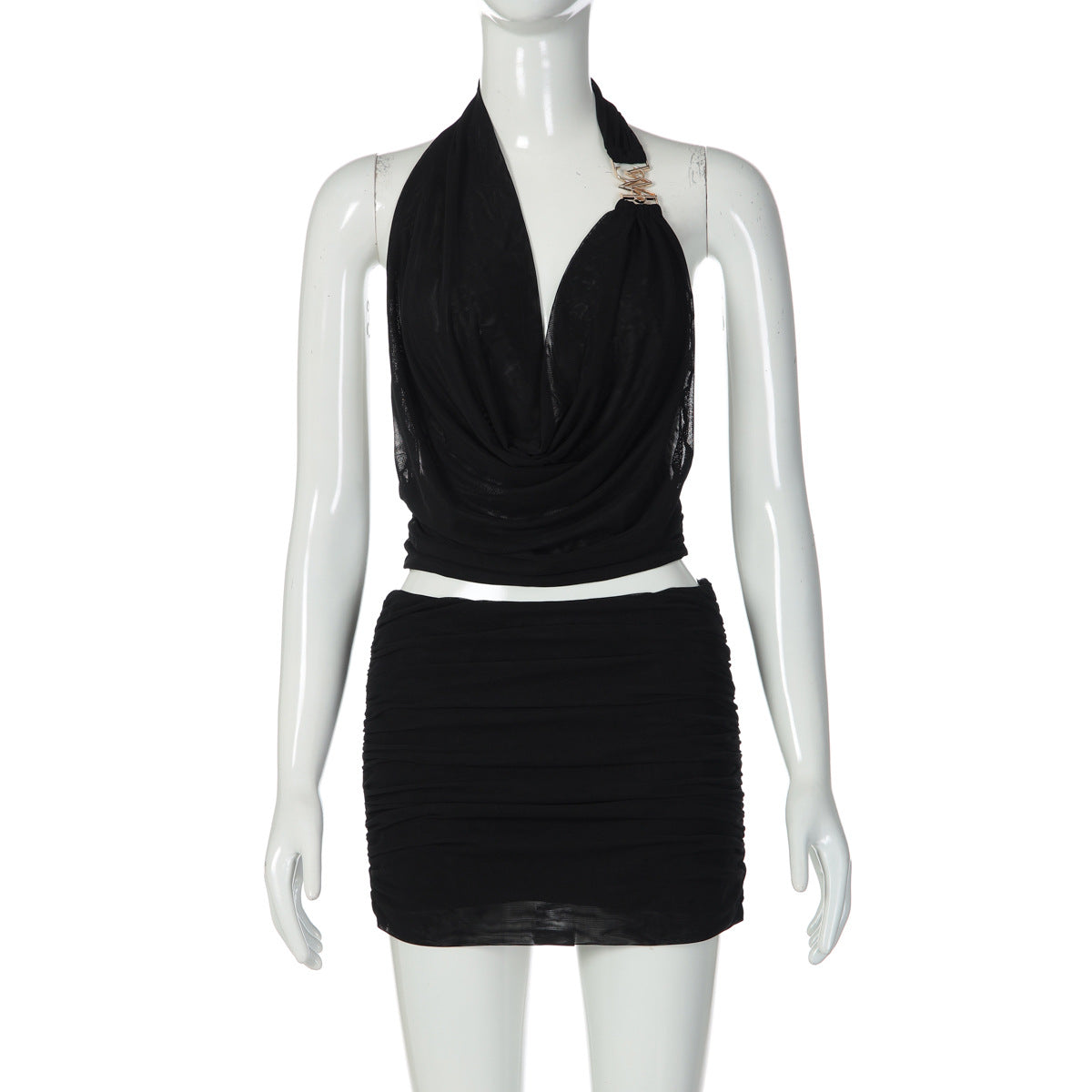 Cross Border Street Style Cutout Set Premium Edition for Modern Nightlife Couture