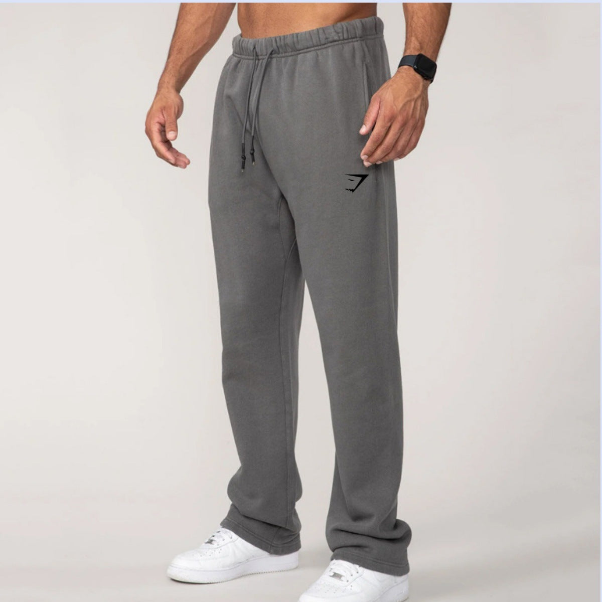 Men's Straight Leg Jogger Sweatpants with Drawstring Waist