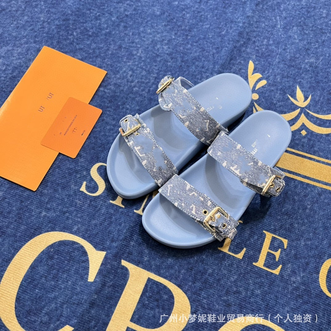 Unisex Premium Buckle Sandals Dual Straps