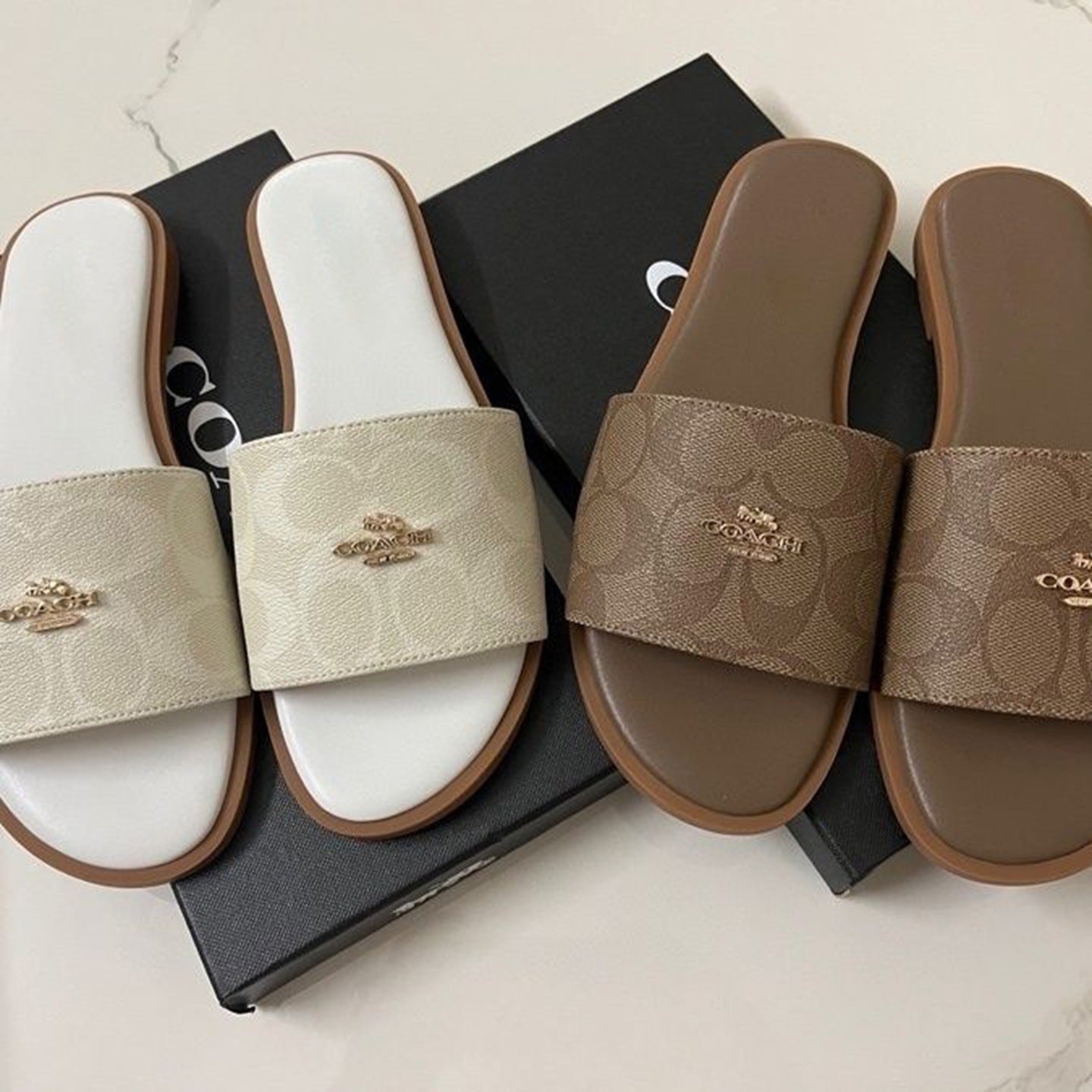 Premium Wide Strap Slide Sandals For Women