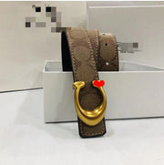 Luxury Belt For Men With Signature Curved Buckle